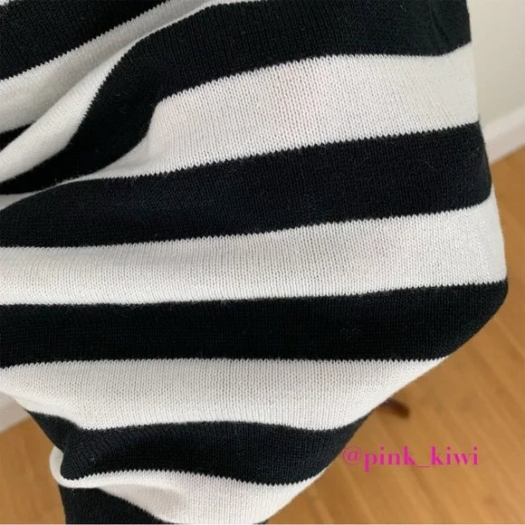 🆑 Area Stars Crewneck Racer Stripe Sweater Dress - Picture 8 of 14